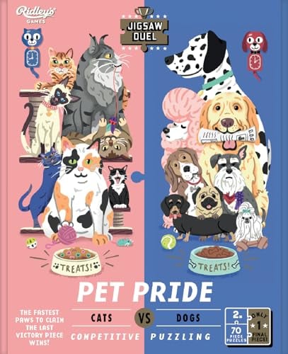 Pet Pride: Cats vs. Dogs (Jigsaw Duel)
