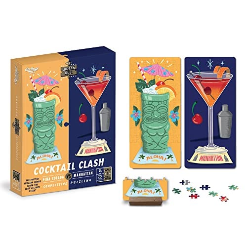Cocktail Clash: Pina Colada vs Manhattan (Jigsaw Duel)