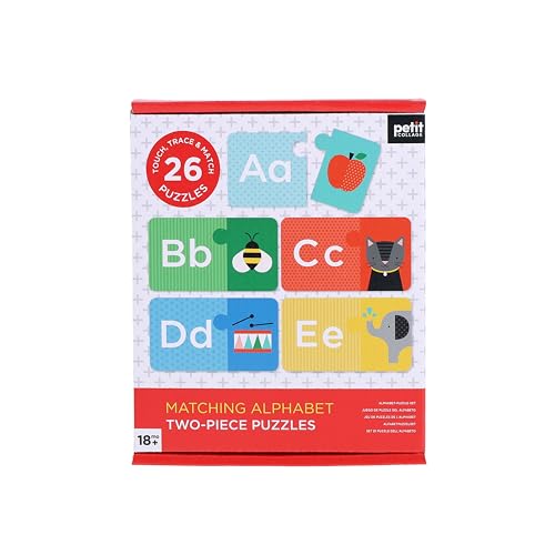 Matching Alphabet: Two-Piece Puzzles