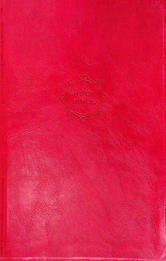 NKJV, Personal Size Giant Print Reference Bible (#8843BURRDR - Burgundy Leathersoft)