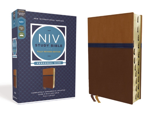 NIV Personal Study Bible (Thumb Indexed, Brown/Blue Leathersoft)