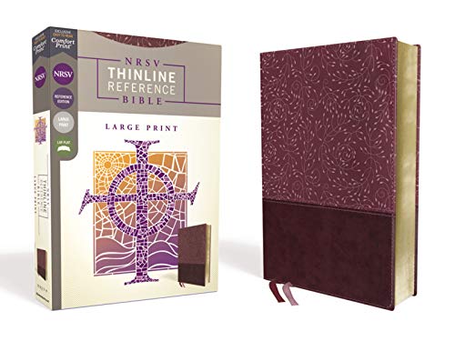 NRSV Thinline Reference Bible (Large Comfort Print, Burgundy Leathersoft)
