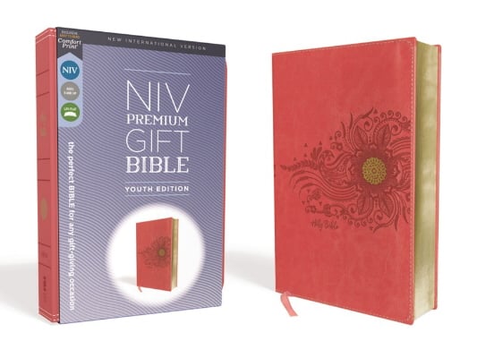 NIV, Premium Gift Bible, Youth Edition (Coral, Leathersoft)