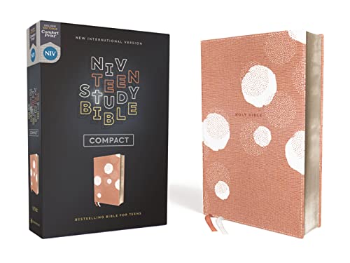 NIV, Compact Teen Study Bible (Peach Leathersoft)
