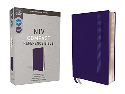 NIV, Compact Reference Bible (Blue Leathersoft)