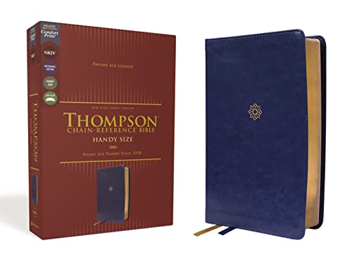 NKJV Thompson Chain-Reference Bible, Handy Size, Revised and Updated, Navy Imitation Leather