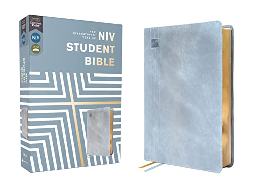 NIV, Comfort Print Student Bible (Teal Leathersoft)