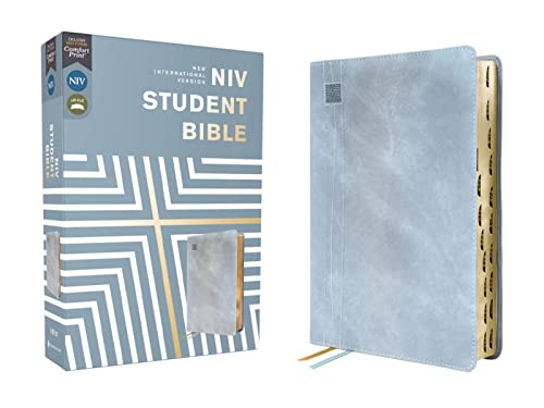 NIV Student Bible (Teal Leathersoft, Thumb Index)