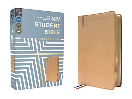 NIV, Personal Size Student Bible (Tan Leathersoft)