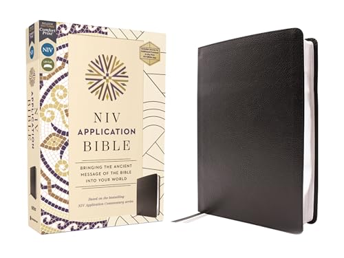 NIV, Application Bible (Black, European Bonded Leather)