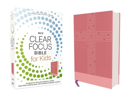NIrV, Clear Focus Bible for Kids (Pink Leathersoft)