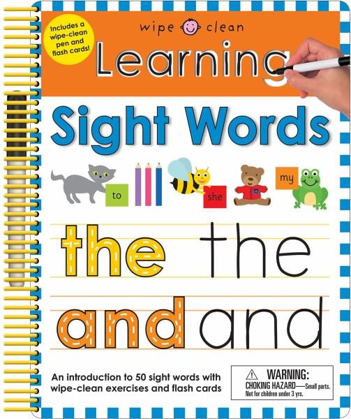 Learning Sight Words (Wipe Clean)