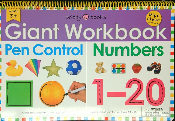 Giant Wipe Clean Workbook: Pen Control/Numbers