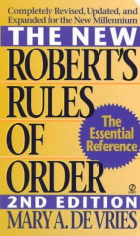The New Robert's Rules of Order (2nd Edition)