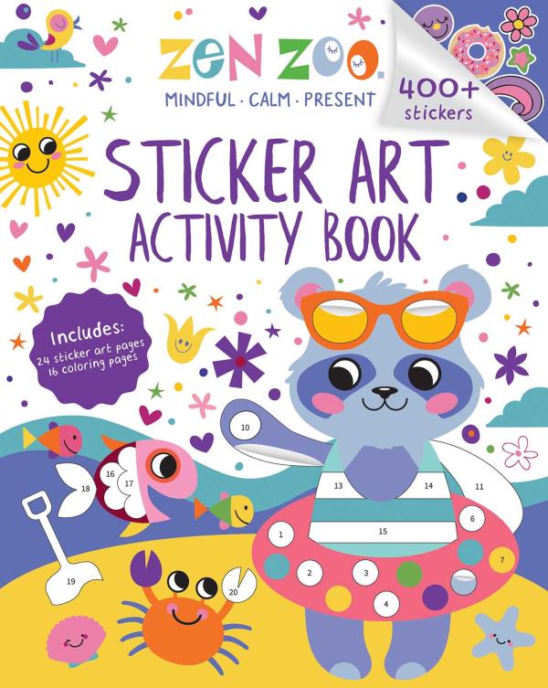 Zen Zoo Sticker Art Activity Book