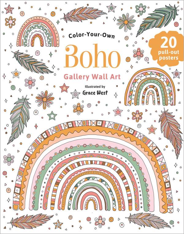 Boho (Color-Your-Own Gallery Wall Art)