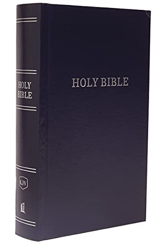 KJV, Large Print, Pew Bible (#2162NA - Navy Hardcover)