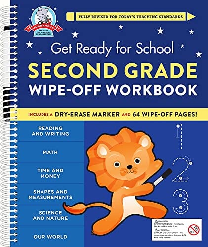 Second Grade Wipe-Off Workbook (Get Ready for School)
