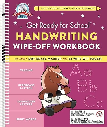 Handwriting Wipe-Off Workbook (Get Ready for School)