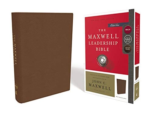 NKJV, The Maxwell Leadership Bible (5186BRN - Brown Genuine Leather)