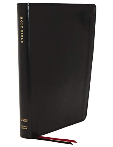 NET Bible Thinline Holy Bible (Thumb Indexed, Black Leathersoft)