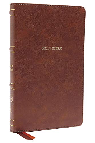 NKJV, Comfort Print, Thinline Bible (4013BRN - Brown, Leathersoft)