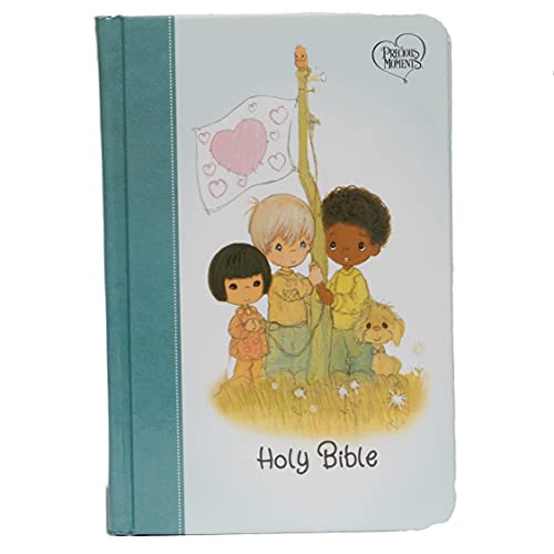 NKJV Precious Moments Holy Bible (# 9772T, Teal Hardcover)
