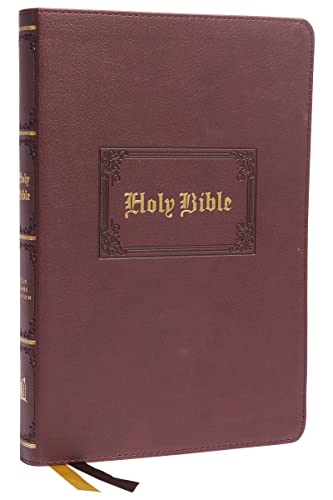 KJV, Large Print Thinline Bible (8673BRN -Brown, Leathersoft)