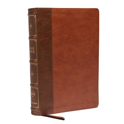 NKJV Bible Large Print Reference (# 7973BRN, Brown Leathersoft)