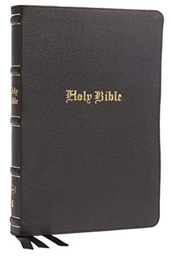 KJV, Large Print Thinline Bible (Thumb-Indexed, 4026BK - Black, Genuine Leather)