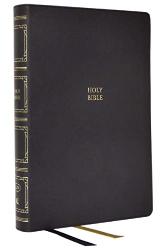 KJV, Paragraph-Style Large Print Thinline Bible (Thumb Indexed, #3093BK - Black Leathersoft)