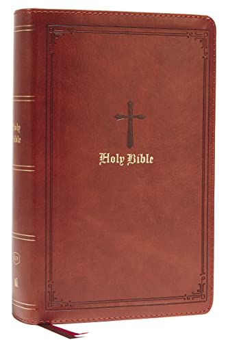 KJV, Personal Size Large Print Single-Column Reference Bible (#8653BRN - Brown Leathersoft)