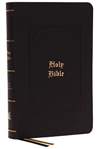KJV, Personal Size Large Print Reference Bible (#4843BK - Black Leathersoft)