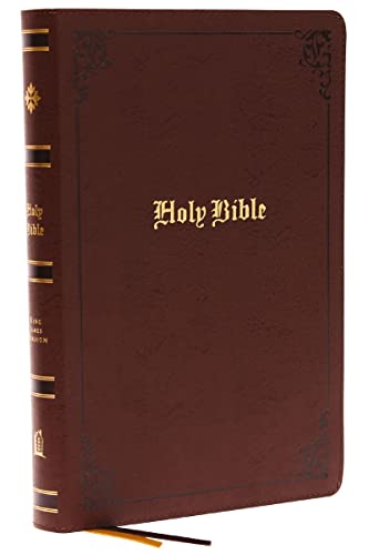 KJV, Large Print, Center-Column Reference Bible (Thumb Indexed, #9875BRN - Brown Bonded Leather)
