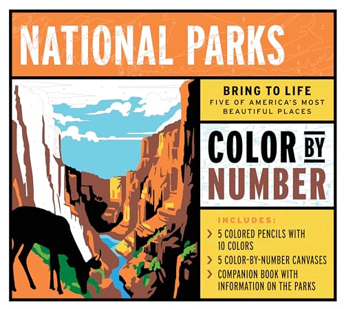 National Parks Color by Number Kit