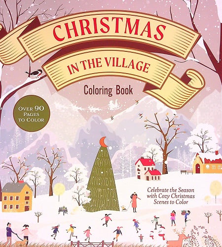 Christmas in the Village Coloring Book