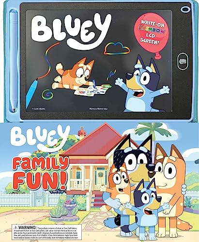 Family Fun! (Bluey, Storybook and Write-On Rainbow LCD Screen)