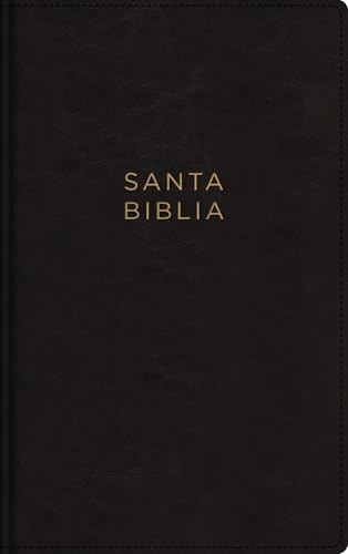 NBLA, Letra Grande Ultrafina Santa Biblia (#1653BK - Black Leathersoft)