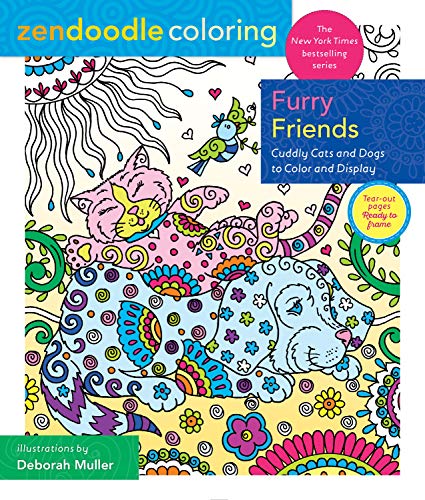 Furry Friends: Cuddly Cats and Dogs to Color and Display (Zendoodle Coloring)