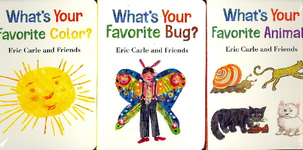 Eric Carle and Friends: 3 Delightful Collections (What's Your Favorite Color?/What's Your Favorite Bug?/What's Your Favorite Animal?)