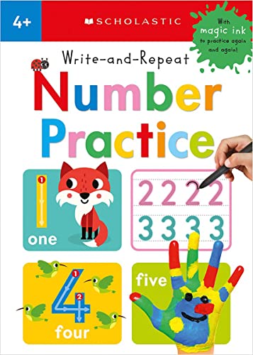 Write-and-Repeat Number Practice (Scholastic Early Learners)