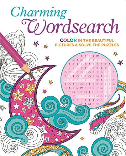 Charming Wordsearch: Color in the Beautiful Pictures & Solve the Puzzles (Color Your Wordsearch, Bk. 2)