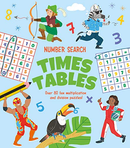 Times Tables: Over 80 Fun Multiplication and Division Puzzles! (Number Search)