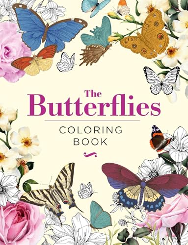The Butterflies Coloring Book (Hardback Vintage Coloring)
