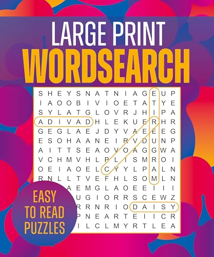 Large Print Wordsearch Eay-To-Read Puzzles