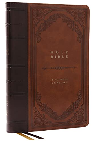 KJV, Giant Print Thinline Bible, Vintage Series (Brown Leathersoft)