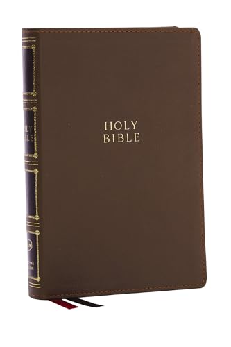 NKJV, Compact Center-Column Reference Bible #8983BRN - Leathersoft)