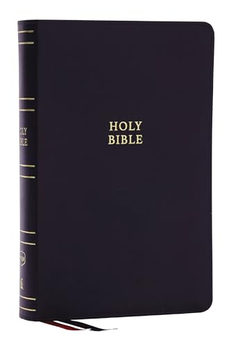 NKJV, Single-Column, Verse-By-Verse Reference Bible (#6759BK - Black Bonded Leather)