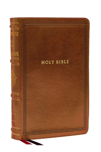 KJV, Large Print Reference Bible (#6666BRN Brown Leathersoft, Sovereign Collection)
