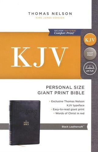 KJV, Personal Size Giant Print Bible (7533BK - Black Leathersoft)